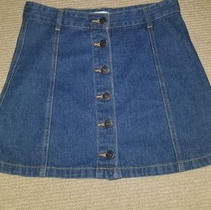 Denim mini skirt